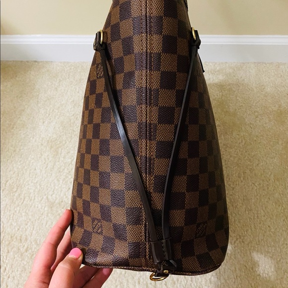 🟥 SOLD! Louis Vuitton Neverfull MM Damier Ebene - Picture 2 of 13